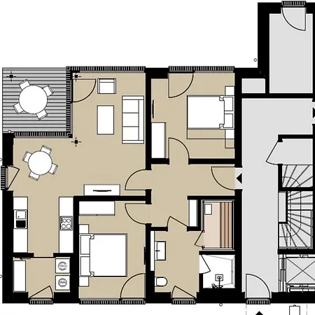 Marienleuchte - Beltblick 1 - Erste Reihe Meerblick, 2 Schlafzimmer, Garten